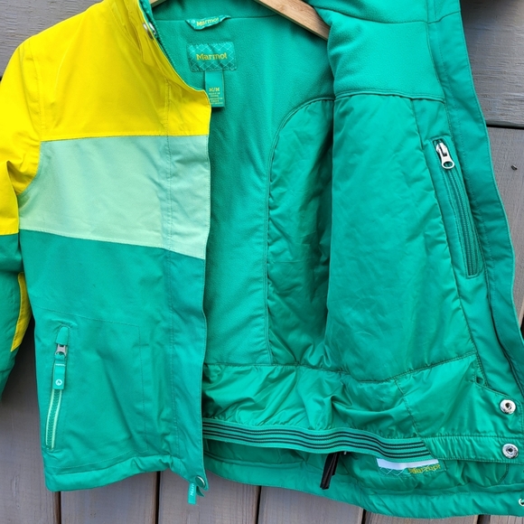 Marmot Girl's MONSTRUCK Ski Jacket Youth M Insulated Full Zip Snowboard Winter - Picture 9 of 16
